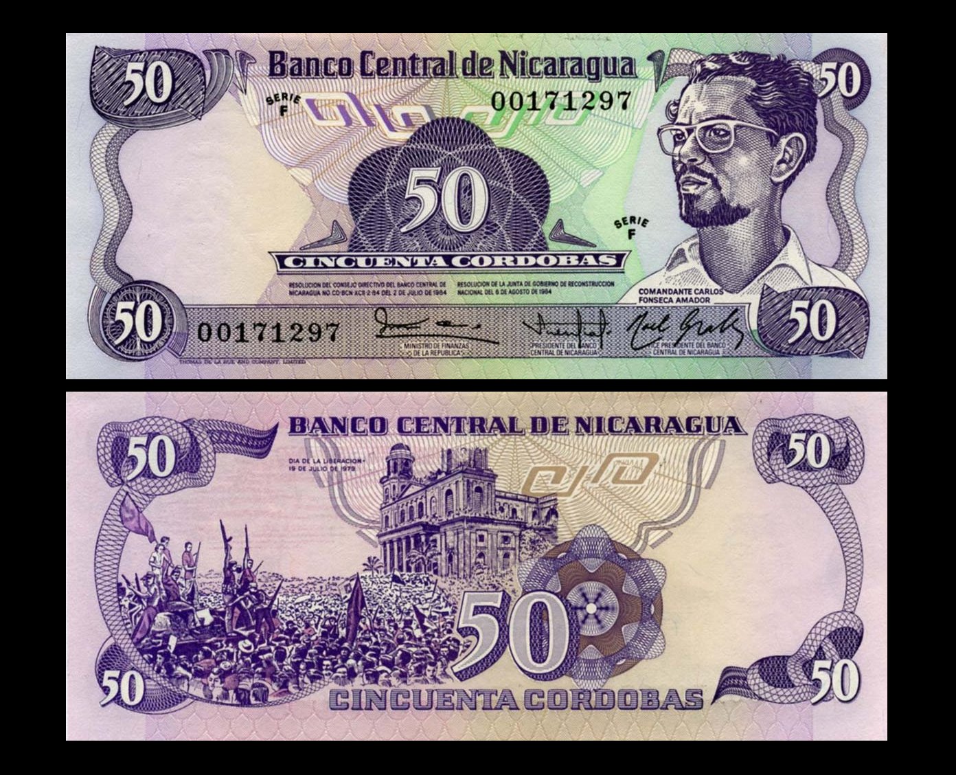 Nicaragua 1984 -  50 cordobas UNC