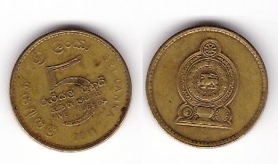 Sri Lanka 2011 - 5 rupees
