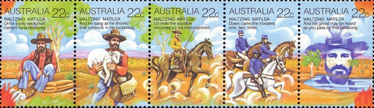 Australia 1980 - Waltzing Matilda, serie neuzata