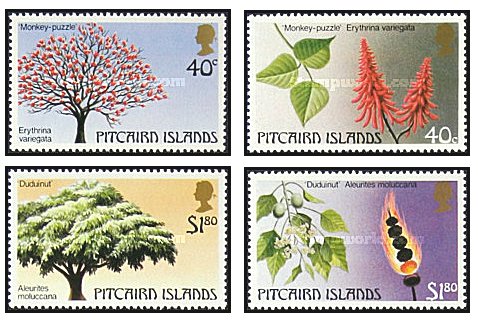Pitcairn Islands 1987 - Copaci, serie neuzata