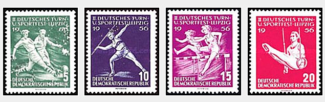 DDR 1956 - sport, serie neuzata