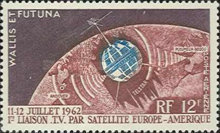 Wallis & Futuna 1962 - TELSTAR, satelit, neuzata
