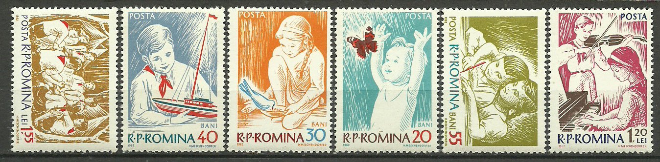 1962 - Copii in RPR, serie neuzata
