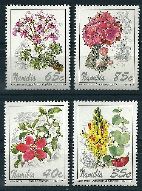 Namibia 1994 - Flori, serie neuzata
