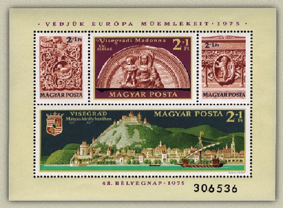 Ungaria 1975 - ziua marcii postale 48, bloc neuzat