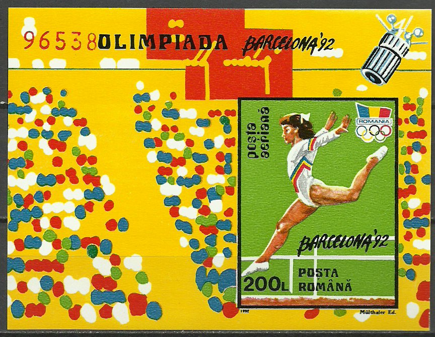 1992 - Jocurile Olimpice Barcelona, colita ndt neuzata