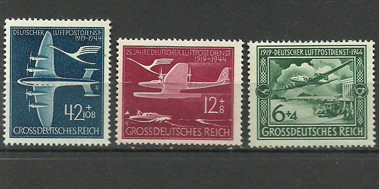 Deutsches Reich 1944 - aviatie, serie neuzata