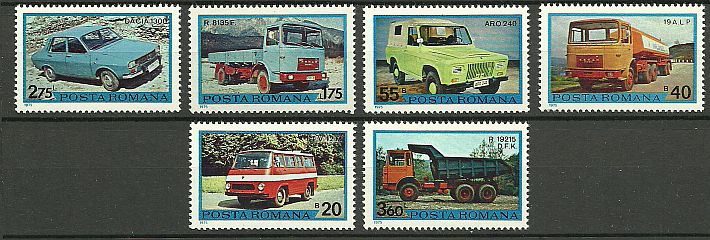 1975 - Autovehicule romanesti, serie neuzata