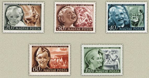 Ungaria 1950 - Ziua Internat. a copilului, serie neuzata