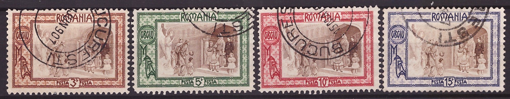 1907 - Obolu, serie uzata