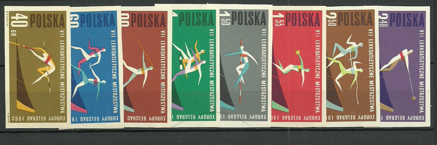 Polonia 1962 - C.E. atletism, sport, serie ndt neuzata