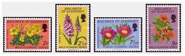 Guernsey 1972 - Flori salbatice, serie neuzata
