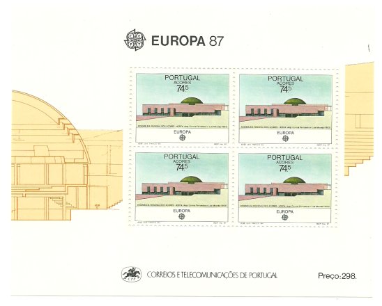 Portugal Azore 1987 - Europa, bloc neuzat