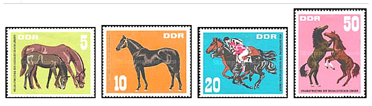 DDR 1967 - Cai, serie neuzata
