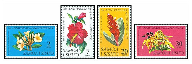 Samoa 1969 - Flori, serie neuzata