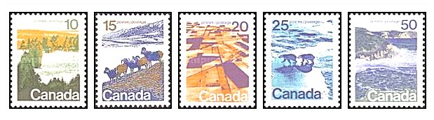 Canada 1972 - peisaje, serie neuzata