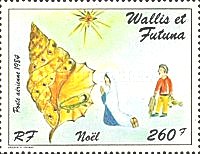 Wallis & Futuna 1984 - Craciun, neuzata
