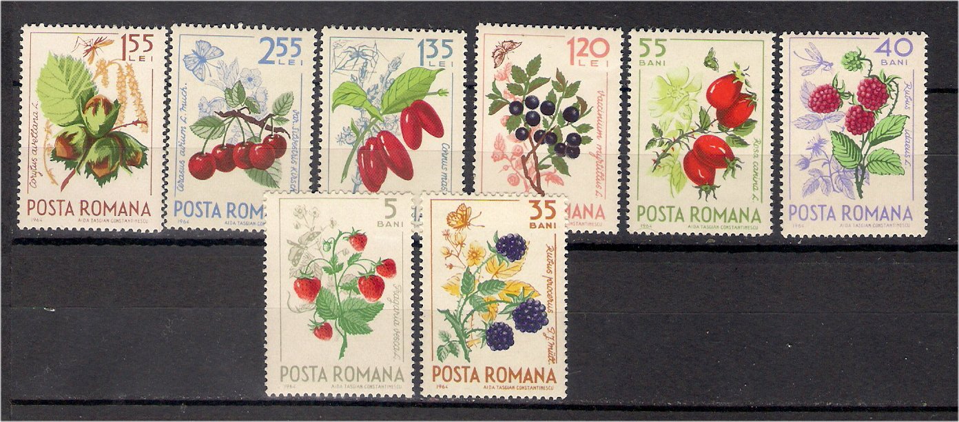 1964 - Fructe de padure, serie neuzata