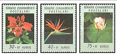 Turcia 1962 - flori, serie neuzata