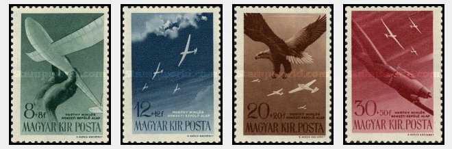 Ungaria 1943 - Aviatie IV, serie neuzata