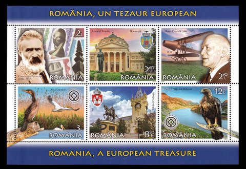 2019 - Romania, un tezaur european, bloc neuzat