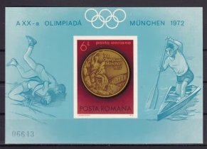 1972 - Medalii olimpice, Munchen, colita ndt neuzata