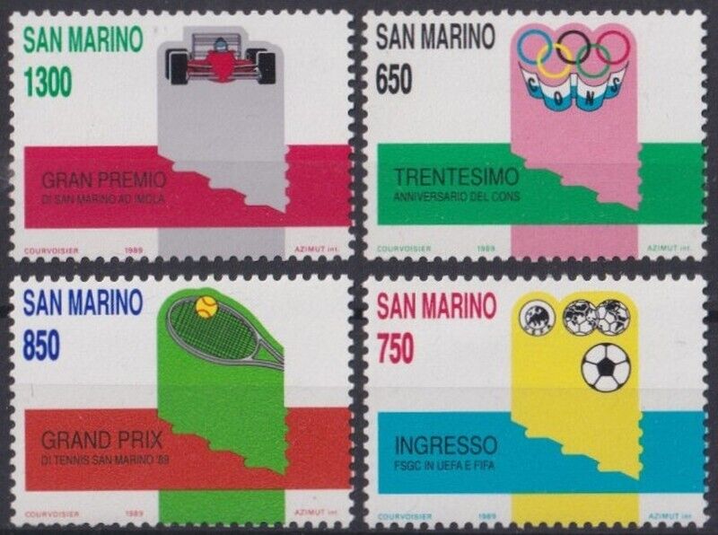 San Marino 1989 - Sport, serie neuzata