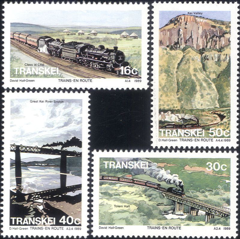 Transkei 1989 - Locomotive, trenuri, serie neuzata