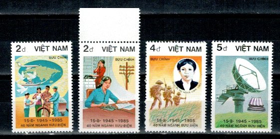 Vietnam 1986 - Posta, telecomunicatii, serie neuzata