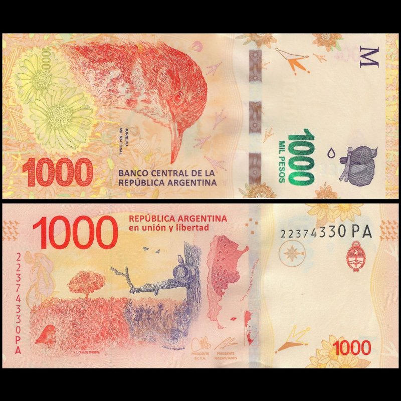 Argentina 2017 - 1000 pesos UNC
