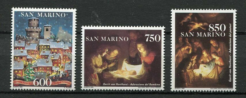 San Marino 1993 - Craciun, serie neuzata
