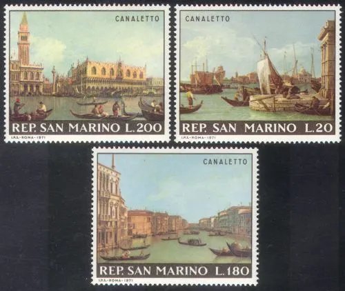 San Marino 1971 - Picturi Venetia, Antonio Canal, serie neuzata
