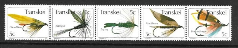 Transkei 1980 - Fishing flies, pescuit, serie neuzata