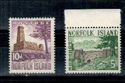 Norfolk Island 1961 - Uzuale, constructii, serie neuzata