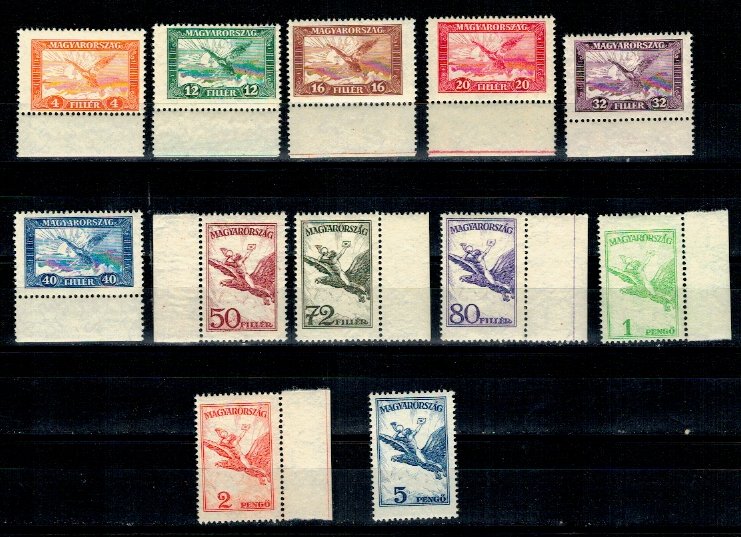 Ungaria 1927/30 - Posta Aeriana, serie neuzata