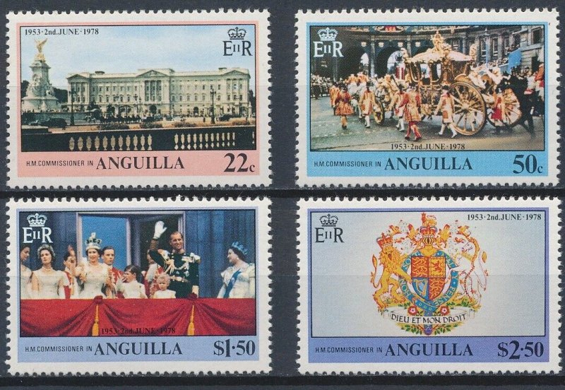 Anguilla 1978 - Regina Elisabeta II, serie neuzata