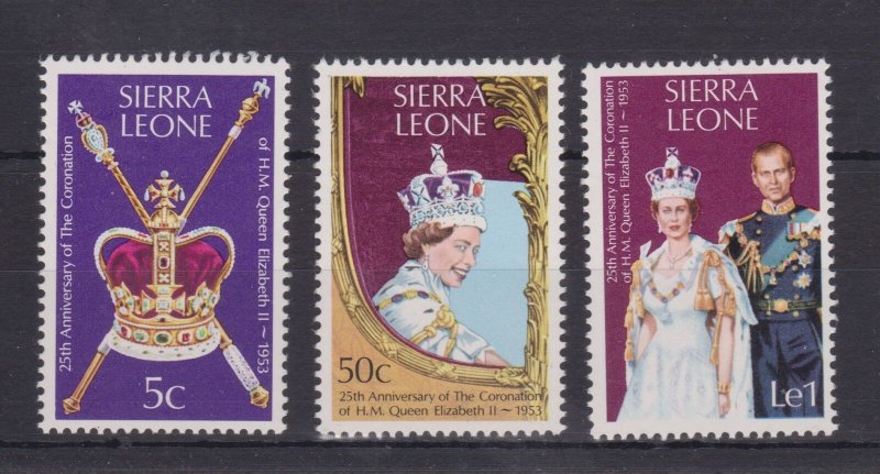 Sierra Leone 1978 - Regina Elisabeta II, serie neuzata