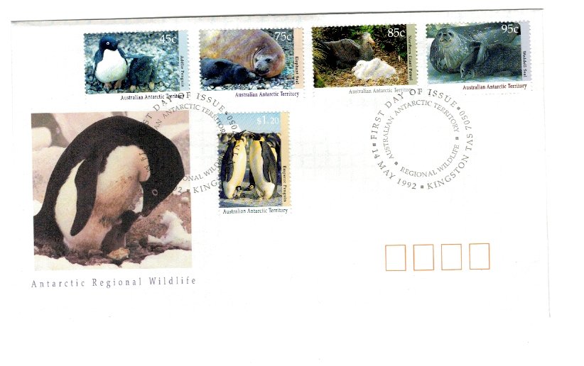 Australian Antarctic 1992 - Fauna, plic prima zi