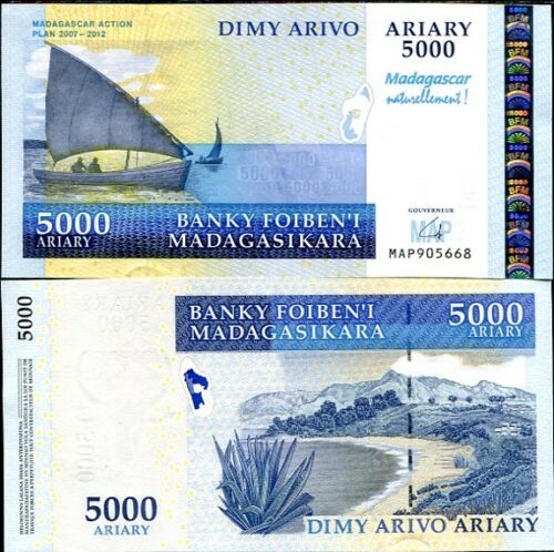 Madagascar 2007/2012 - 5000 ariary comem. aUNC