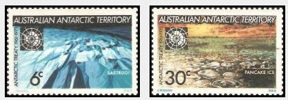 Australian Antarctic 1971 - Antarctic Treaty, serie neuzata