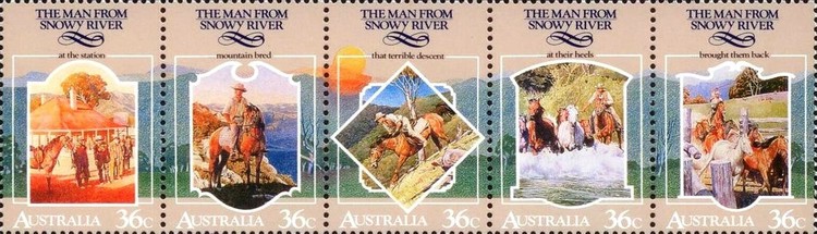 Australia 1987 - Folclor, serie neuzata
