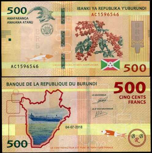 Burundi 2018(2019) - 500 francs aUNC