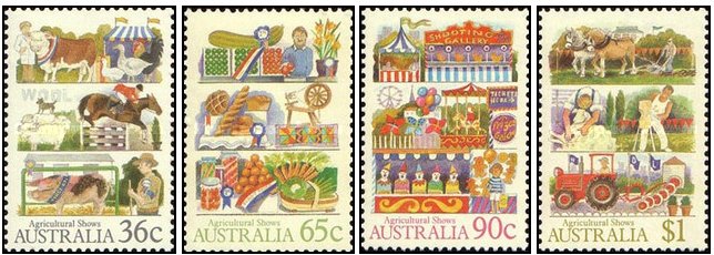 Australia 1987 - Agricultura, serie neuzata