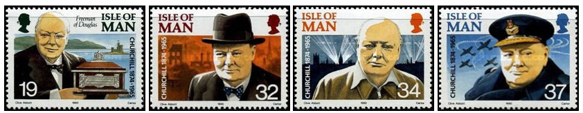 Isle of Man 1990 - Churchill, serie neuzata