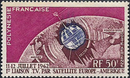 Polinezia Franceza 1962 - Telstar, satelit, neuzat