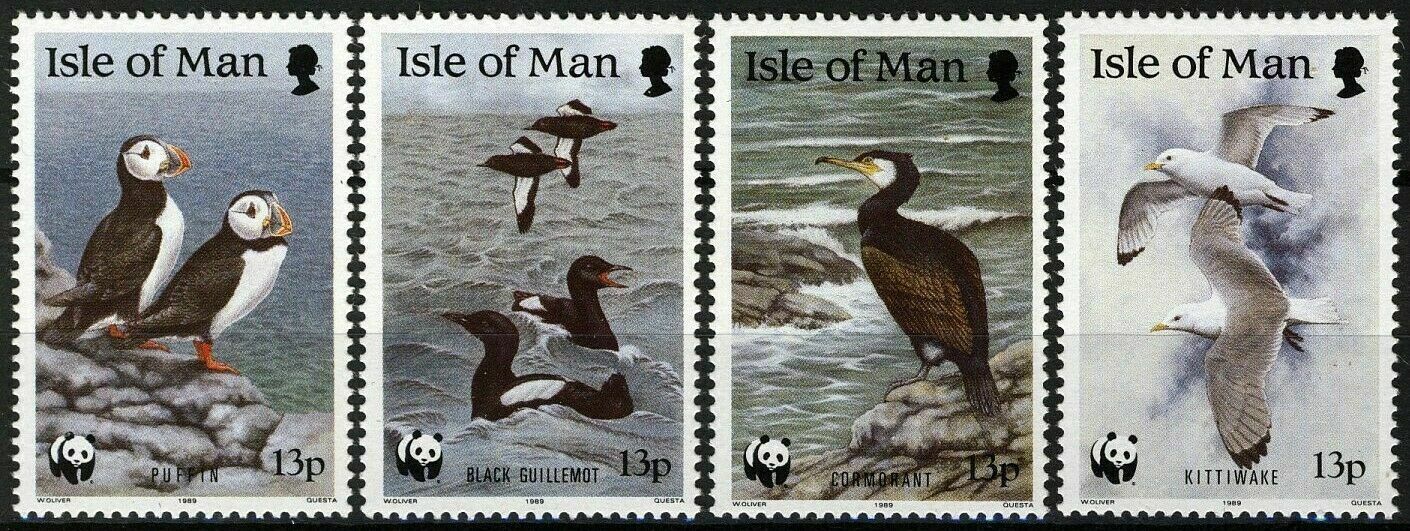Isle of Man 1989 - Pasari WWF serie neuzata