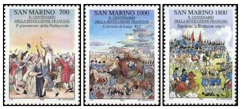 San Marino 1989 - Revolutia Franceza serie neuzata