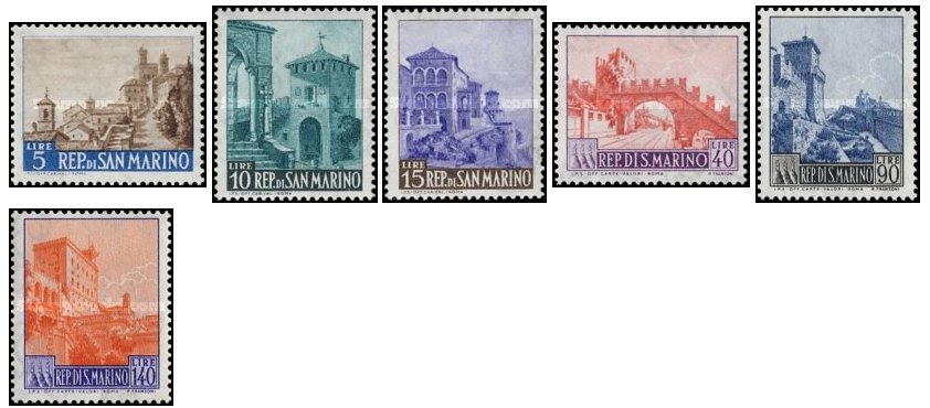 San Marino 1966 - City Views serie neuzata