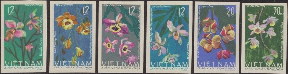 Vietnam 1966 - Flori, orhidee, serie ndt neuzata