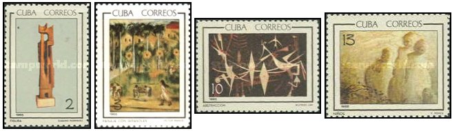 Cuba 1965 - Muzeul National, arta, serie neuzata